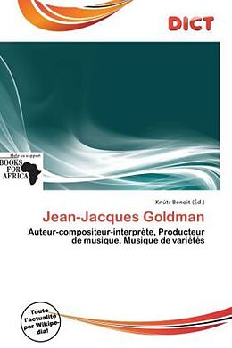 Couverture cartonnée Jean-Jacques Goldman de 