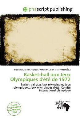 Couverture cartonnée Basket-ball aux Jeux Olympiques d'été de 1972 de 