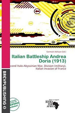 Couverture cartonnée Italian Battleship Andrea Doria (1913) de 