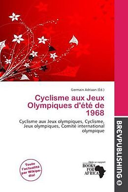 Couverture cartonnée Cyclisme aux Jeux Olympiques d'été de 1968 de 