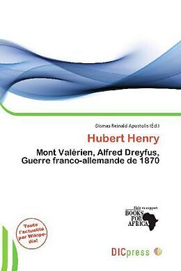 Couverture cartonnée Hubert Henry de 