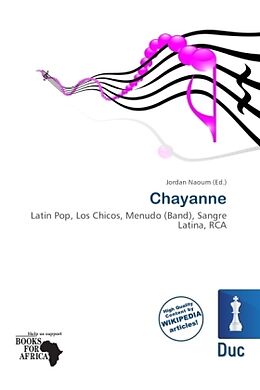 Couverture cartonnée Chayanne de 