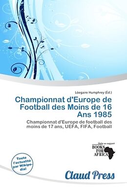 Couverture cartonnée Championnat d'Europe de Football des Moins de 16 Ans 1985 de 