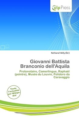 Couverture cartonnée Giovanni Battista Branconio dell'Aquila de 