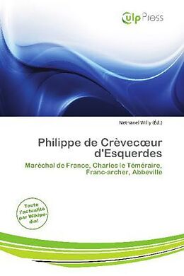 Couverture cartonnée Philippe de Crèvec ur d'Esquerdes de 