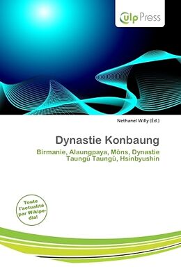 Couverture cartonnée Dynastie Konbaung de 