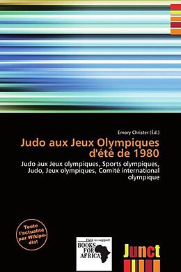 Couverture cartonnée Judo aux Jeux Olympiques d'été de 1980 de 