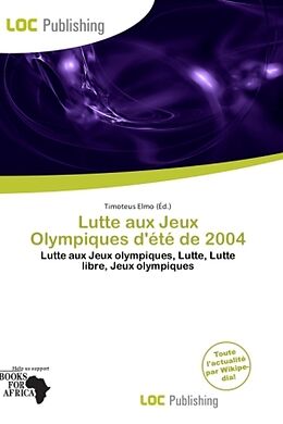 Couverture cartonnée Lutte aux Jeux Olympiques d'été de 2004 de 