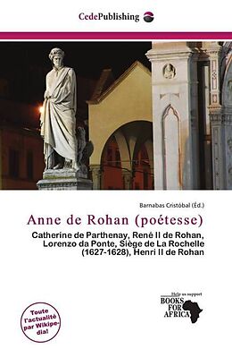 Couverture cartonnée Anne de Rohan (poétesse) de 