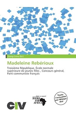 Couverture cartonnée Madeleine Rebérioux de 