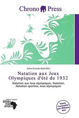 Couverture cartonnée Natation aux Jeux Olympiques d'été de 1932 de 