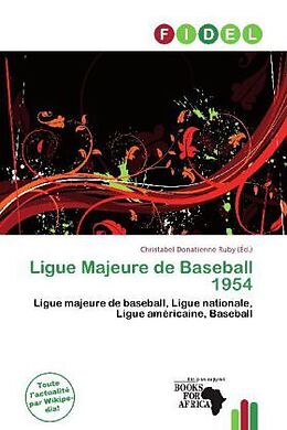 Couverture cartonnée Ligue Majeure de Baseball 1954 de 