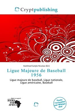 Couverture cartonnée Ligue Majeure de Baseball 1956 de 