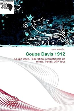 Couverture cartonnée Coupe Davis 1912 de 