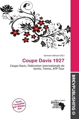 Couverture cartonnée Coupe Davis 1927 de 