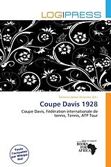 Couverture cartonnée Coupe Davis 1928 de 