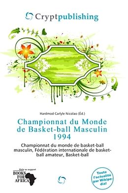 Couverture cartonnée Championnat du Monde de Basket-ball Masculin 1994 de 