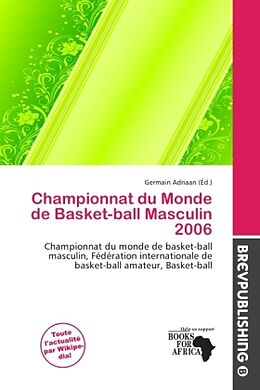 Couverture cartonnée Championnat du Monde de Basket-ball Masculin 2006 de 