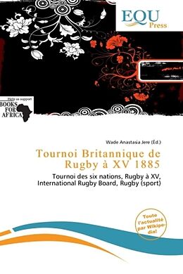 Couverture cartonnée Tournoi Britannique de Rugby à XV 1885 de 