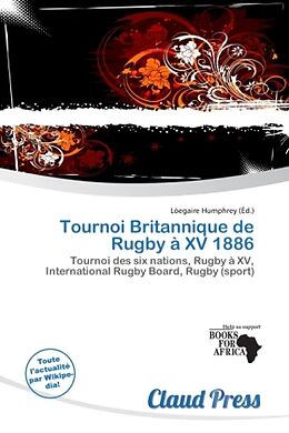 Couverture cartonnée Tournoi Britannique de Rugby à XV 1886 de 