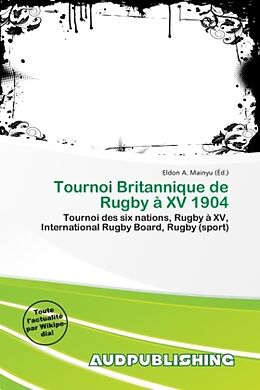 Couverture cartonnée Tournoi Britannique de Rugby à XV 1904 de 