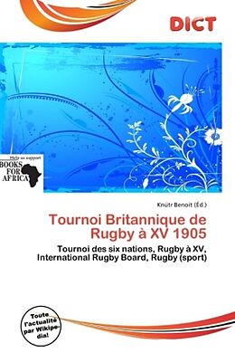 Couverture cartonnée Tournoi Britannique de Rugby à XV 1905 de 