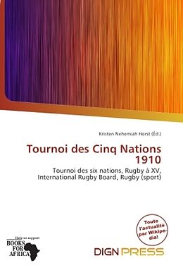 Couverture cartonnée Tournoi des Cinq Nations 1910 de 