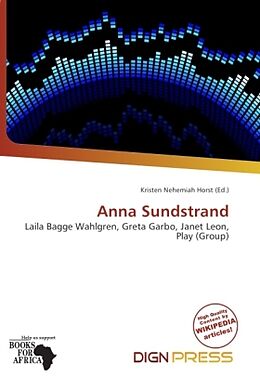 Couverture cartonnée Anna Sundstrand de 