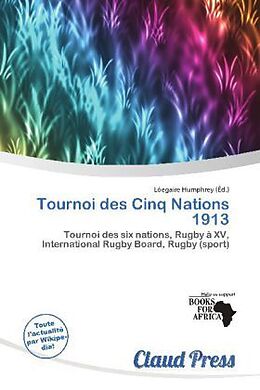 Couverture cartonnée Tournoi des Cinq Nations 1913 de 