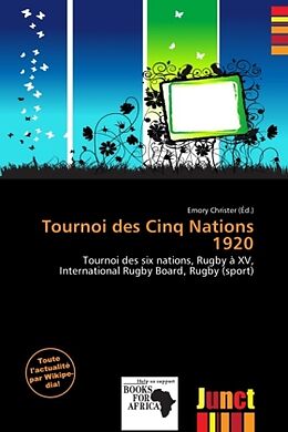 Couverture cartonnée Tournoi des Cinq Nations 1920 de 