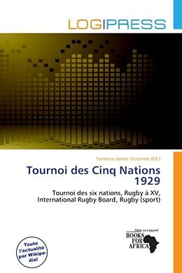 Couverture cartonnée Tournoi des Cinq Nations 1929 de 