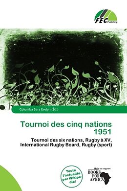 Couverture cartonnée Tournoi des cinq nations 1951 de 