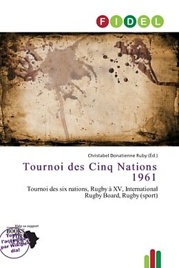 Couverture cartonnée Tournoi des Cinq Nations 1961 de 