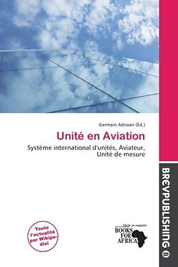 Couverture cartonnée Unité en Aviation de 