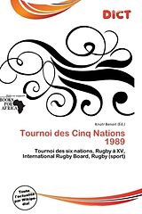 Couverture cartonnée Tournoi des Cinq Nations 1989 de 