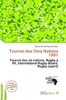 Couverture cartonnée Tournoi des Cinq Nations 1991 de 