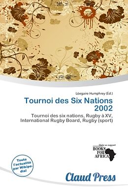 Couverture cartonnée Tournoi des Six Nations 2002 de 