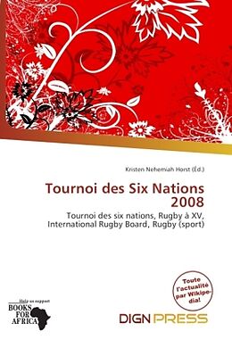 Couverture cartonnée Tournoi des Six Nations 2008 de 