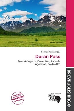 Couverture cartonnée Duran Pass de 