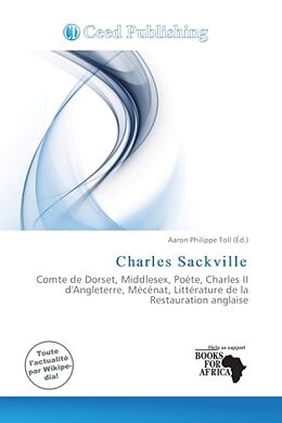 Couverture cartonnée Charles Sackville de 