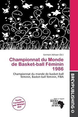 Couverture cartonnée Championnat du Monde de Basket-ball Féminin 1986 de 