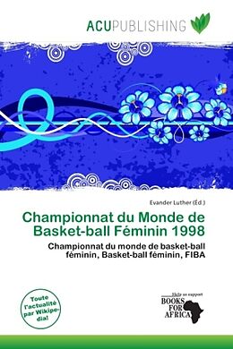 Couverture cartonnée Championnat du Monde de Basket-ball Féminin 1998 de 