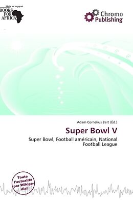 Couverture cartonnée Super Bowl V de 