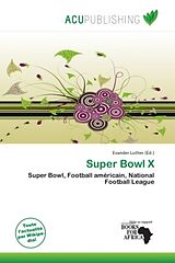 Couverture cartonnée Super Bowl X de 