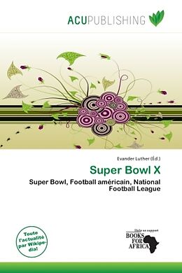 Couverture cartonnée Super Bowl X de 