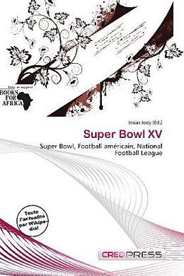 Couverture cartonnée Super Bowl XV de 