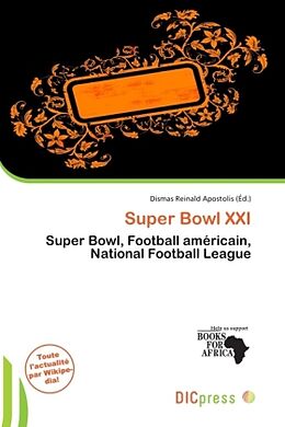 Couverture cartonnée Super Bowl XXI de 