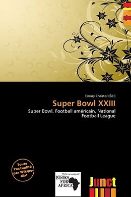 Couverture cartonnée Super Bowl XXIII de 