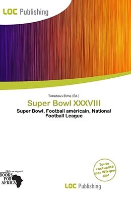 Couverture cartonnée Super Bowl XXXVIII de 