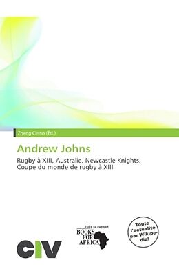 Couverture cartonnée Andrew Johns de 